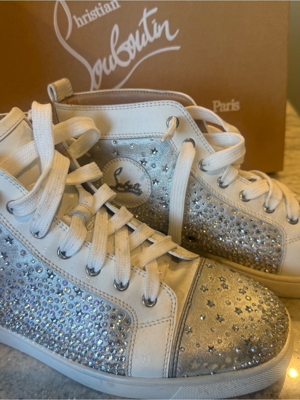 Christian Louboutin Box with Red Logo Sticker